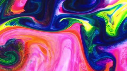 Vibrant Abstract Fluid Swirls in Motion