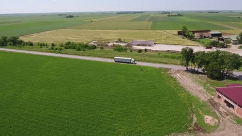 White Truck On The Road