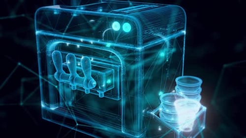 Candy Ice Cream Machines Hologram Close Up Hd