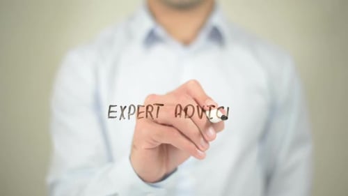 Hand Writing Expert Advice on Glass Screen