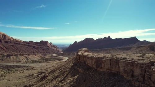 Vista aérea panorámica de la carretera interestatal 70 de Utah