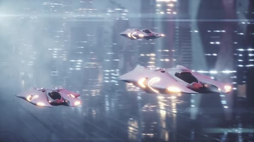 The Flight of Three Aircraft in the Technical City