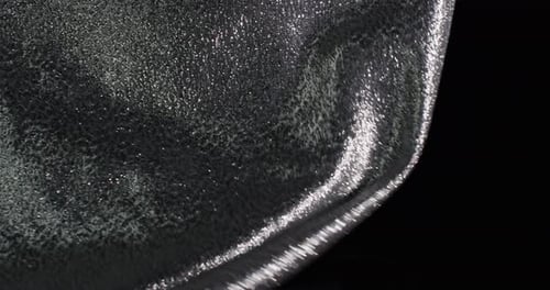 Abstract Silver Metallic Shiny Surface Close Up