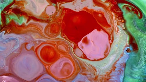 Arte abstracto de difusión de tinta colorida 144