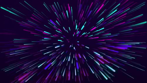 Flight into cosmic web structure seamless VJ loop for music videos, night clubs.