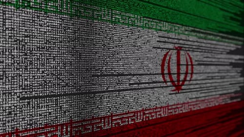 Program Code and Flag of Iran