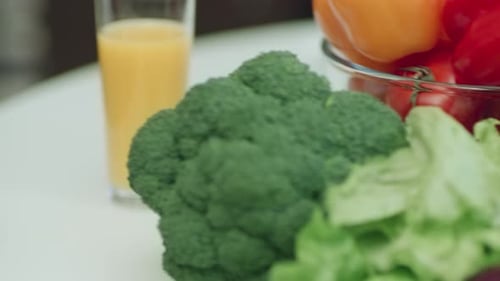 Fresh Vegetables and Fruit Close Up