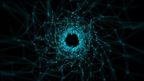 Abstract Light Blue Color Plexus Background V2