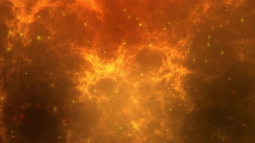 Heißer Feuer-Hintergrund mit fliegenden Funken und Hitzewelle für Ihren Titel oder Copyspace