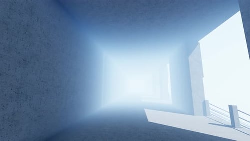 Futuristic Modern Light Tunnel Abstract Motion Background