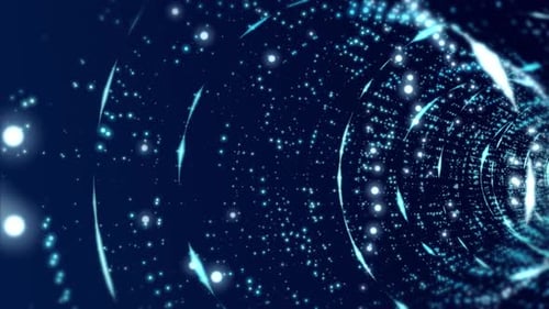 4K Blue Digital Background Seamless Loop