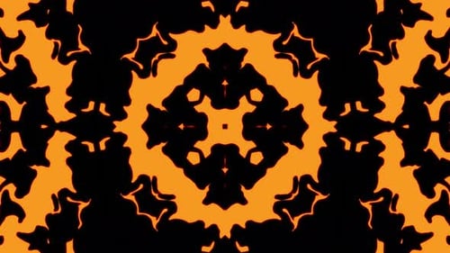 Abstract orange geometric seamless pattern background