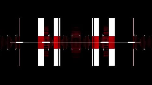 Abstract Futuristic Tunnel and Data Visualizer