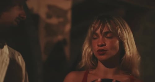 Intimate Portrait of Man and Woman Indoors