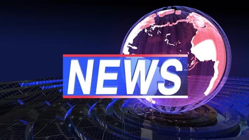 News Studio Background Loop 4k C