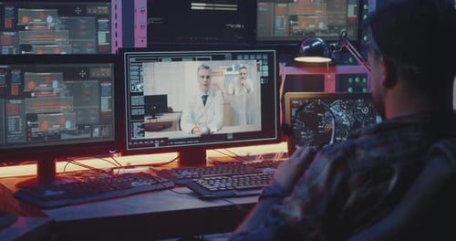 Hacker interceptant l'appel vidéo des médecins