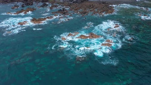 Top View of a Deserted Coast