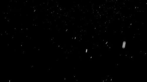 Realistic Falling Snow Particles Alpha Channel Overlay