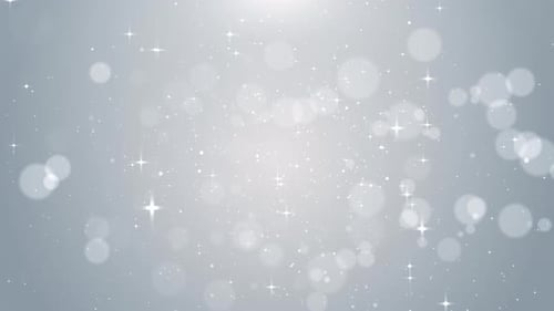 White Serene Glow Particles