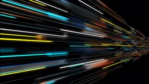 Abstract Line Glowing Animation 4k