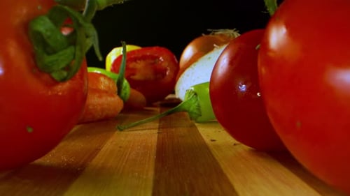 Fresh Vegetables on a Cutting Board