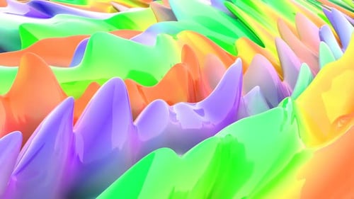 Vibrant Abstract Fluid Liquid Waves Loop Background