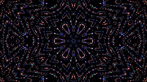Colorful Dynamic Abstract Kaleidoscope Pattern Background