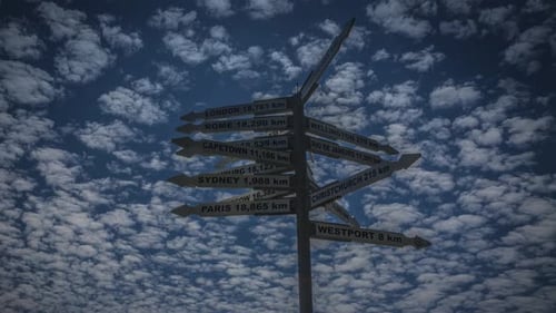 New Zealand signpost