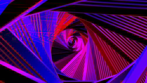 Abstract colorful spiral tunnel with hypnotic and psychedelic effect