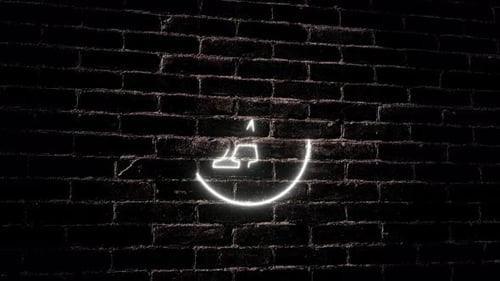 Luz de neón blanca: una animación Introducción