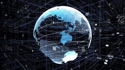 Global Online Internet Network and Internet of Things IOT Concept