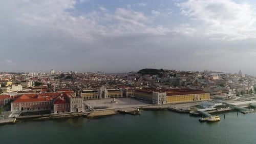 Vue aérienne de Lisbonne