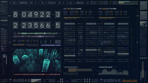 Futuristic Source Code Numbers 01