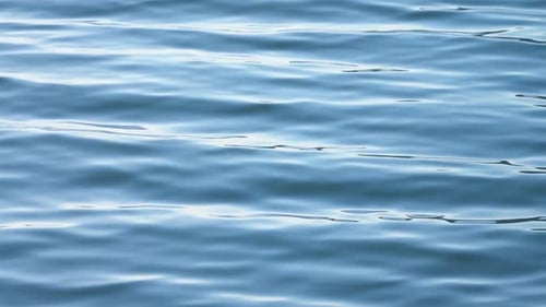 Calm Blue Ocean Water with Small Waves