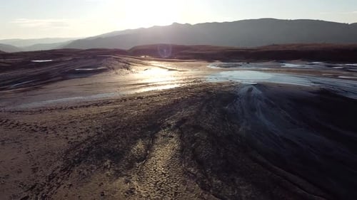 Muddy Landscape Aerial View