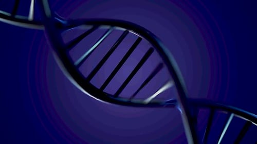 Rotating 3D DNA Helix Animation for Science and Medical Projects