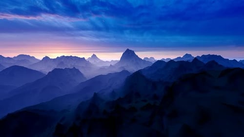 High Peaks Of The Mountain Range