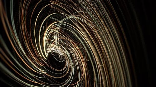 Abstract energy tunnel in outer space