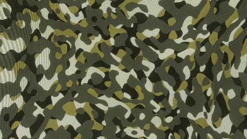 Seamless Waving Military Camouflage Pattern Background