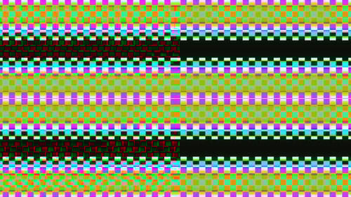 Abstracto Pixel Líneas multicolores VJ Loop 02