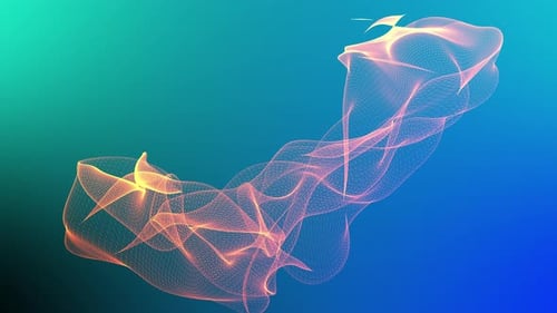 Fundo abstrato de partículas de linha 4K