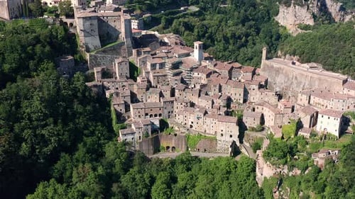 Luftaufnahme Altstadt Sorano
