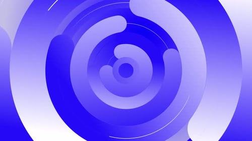 Abstract Fluid Geometric Circles Background Animation
