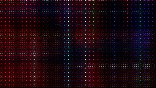 Colorful Abstract LED Grid Background