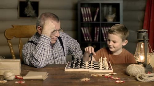 Chess Battle with Grandpa