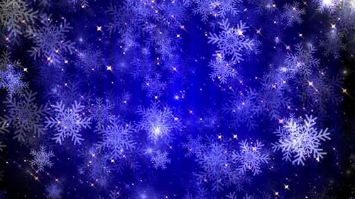 4k Glow Schneeflocken
