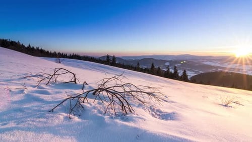 Mountain Winter Landscape