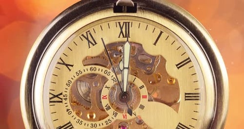 Retro-Stil Uhr Weihnachten oder Neujahr abstrakter Hintergrund