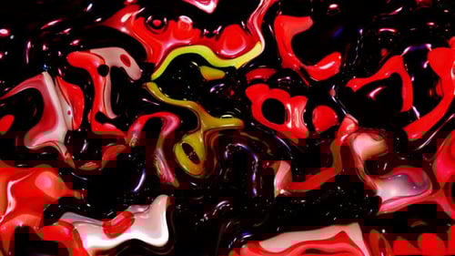 Red Black Liquid Paint Fluid Abstract Motion Background