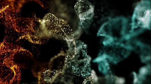 Fundos de luz de partículas deslizantes em Full HD